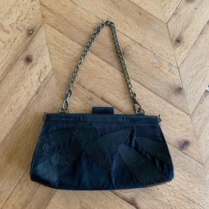 Vintage Nine West black purse with chain strap